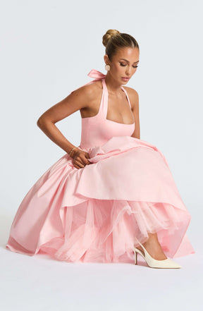 Cressida Midi Dress - Blush Ryvelle