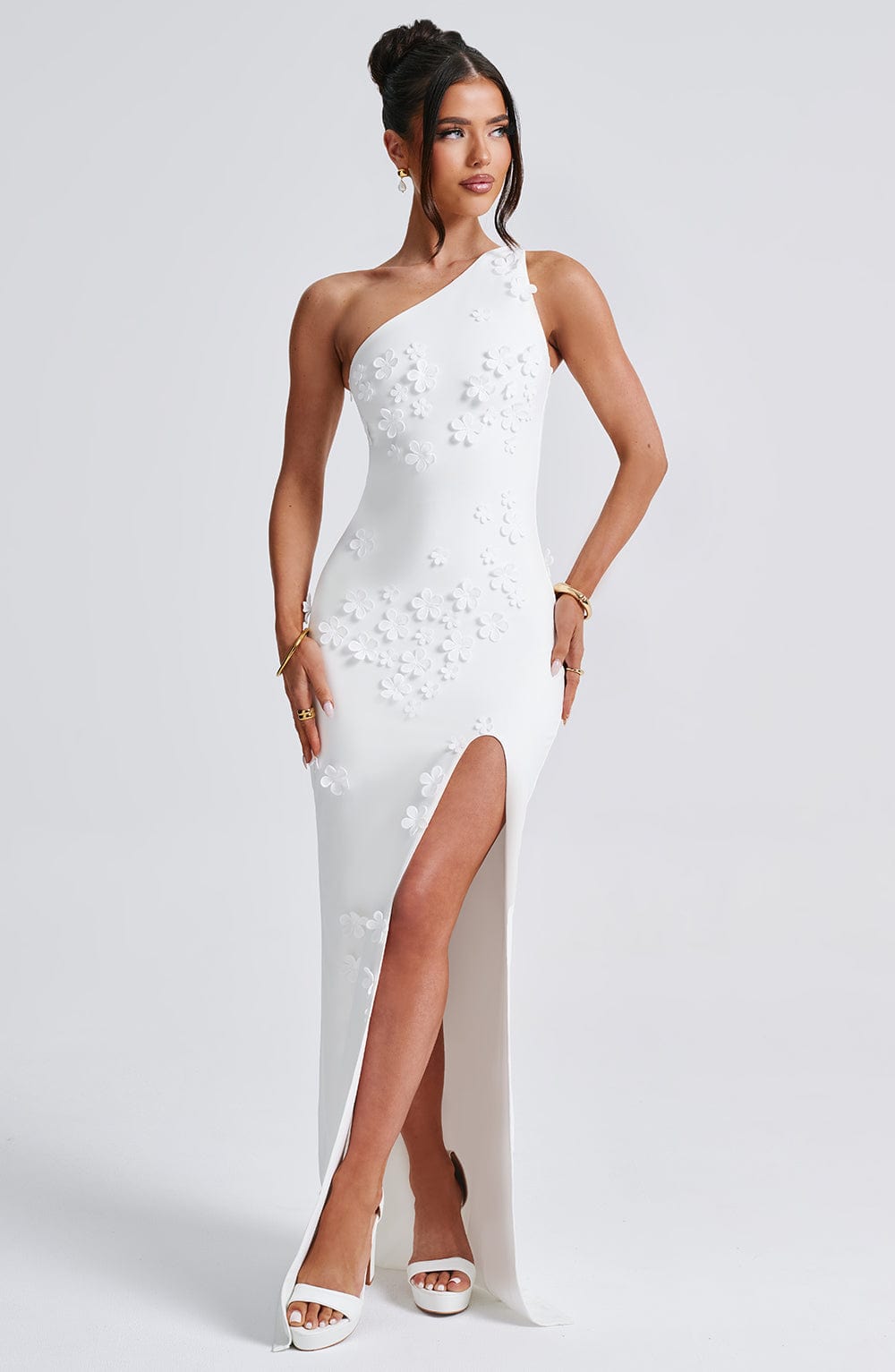 Cynthia Maxikleid – Elfenbein