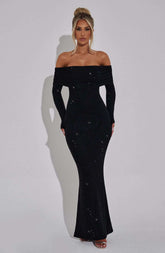 Cyprus Maxi Dress - Black Ryvelle