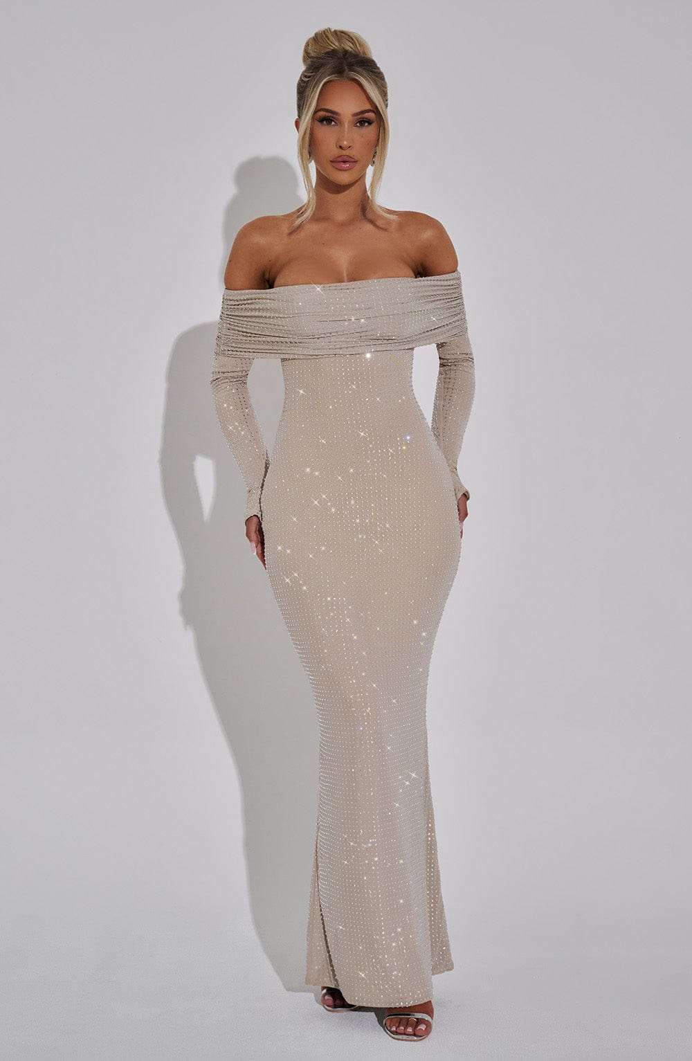 Cyprus Maxi Dress - Nude Ryvelle