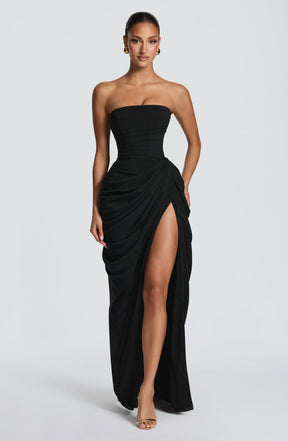 Cyra Maxi Dress - Black Ryvelle