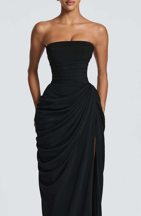 Cyra Maxi Dress - Black Ryvelle