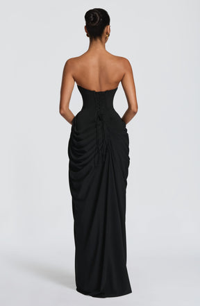 Cyra Maxi Dress - Black Ryvelle