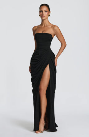 Cyra Maxi Dress - Black Ryvelle