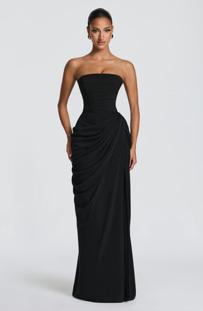 Cyra Maxi Dress - Black Ryvelle