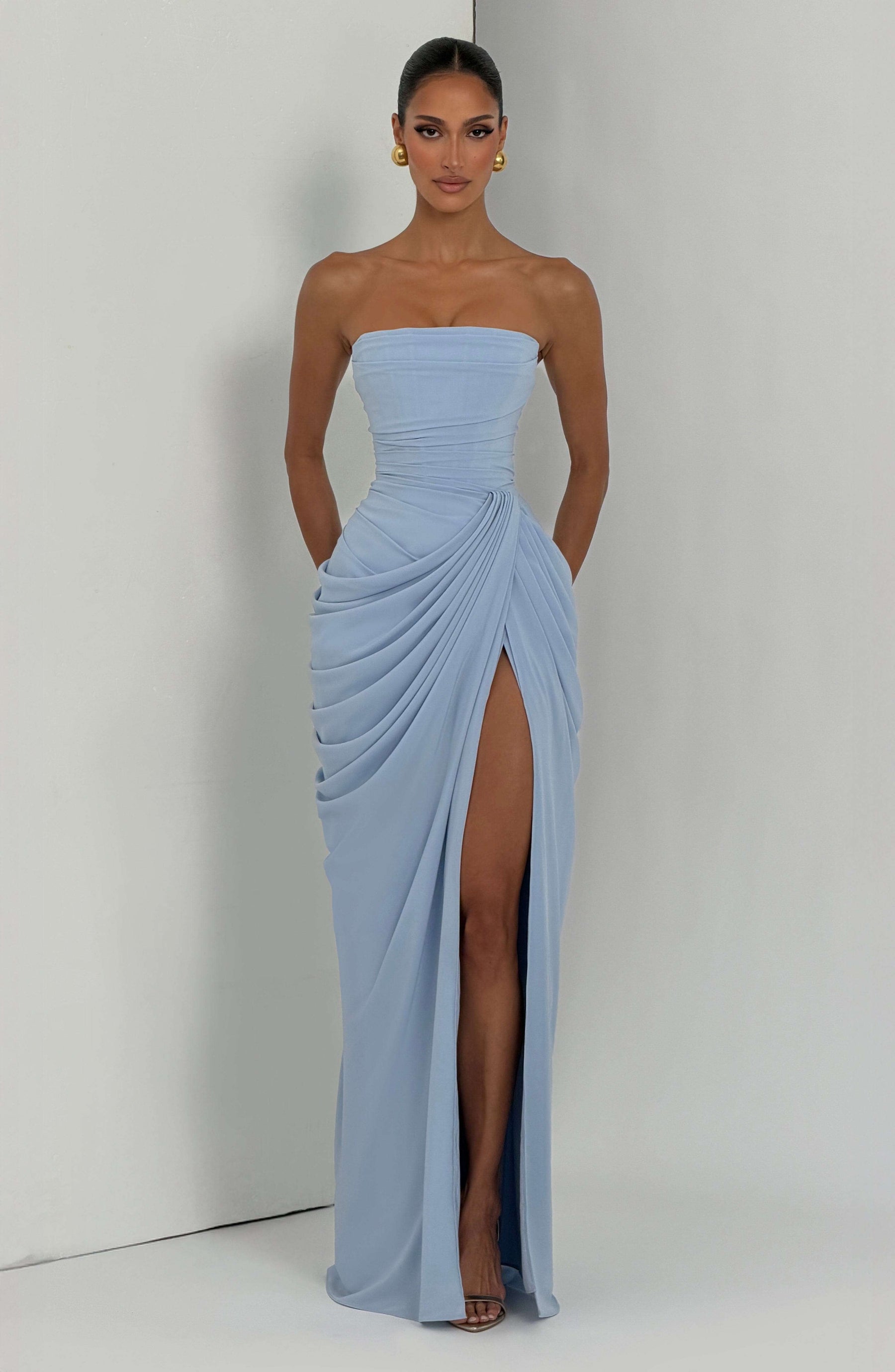 Cyra Maxi Dress - Glacier Blue Ryvelle