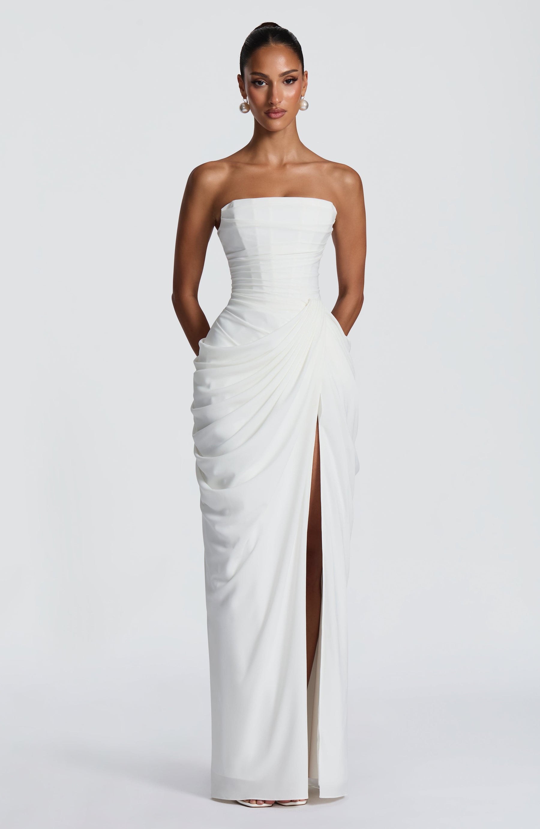 Cyra Maxi Dress - Ivory Ryvelle