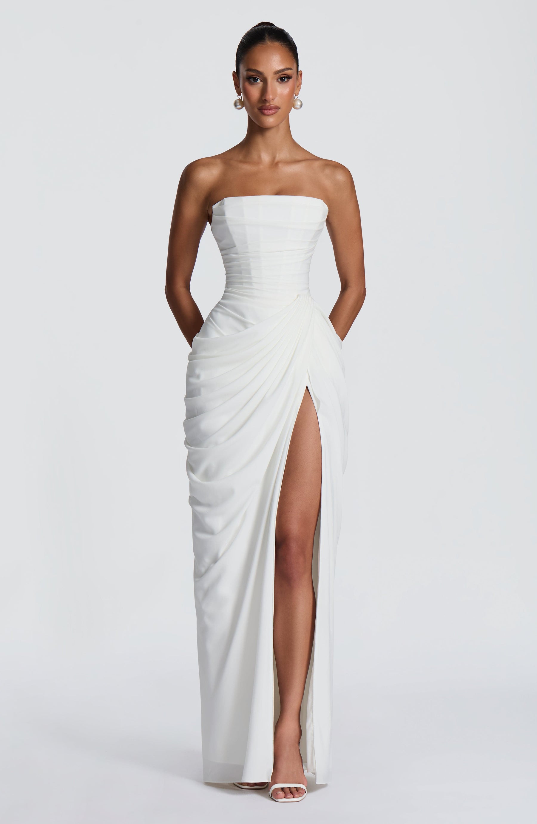 Cyra Maxi Dress - Ivory Ryvelle