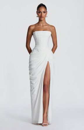 Cyra Maxi Dress - Ivory Ryvelle