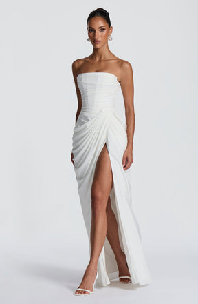 Cyra Maxi Dress - Ivory Ryvelle