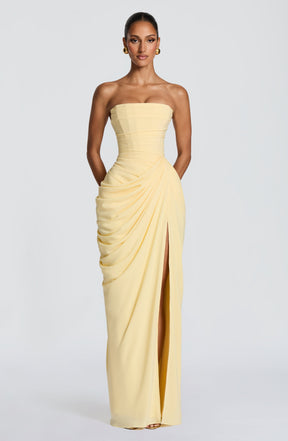 Cyra Maxi Dress - Lemon Ryvelle