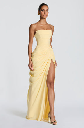 Cyra Maxi Dress - Lemon Ryvelle