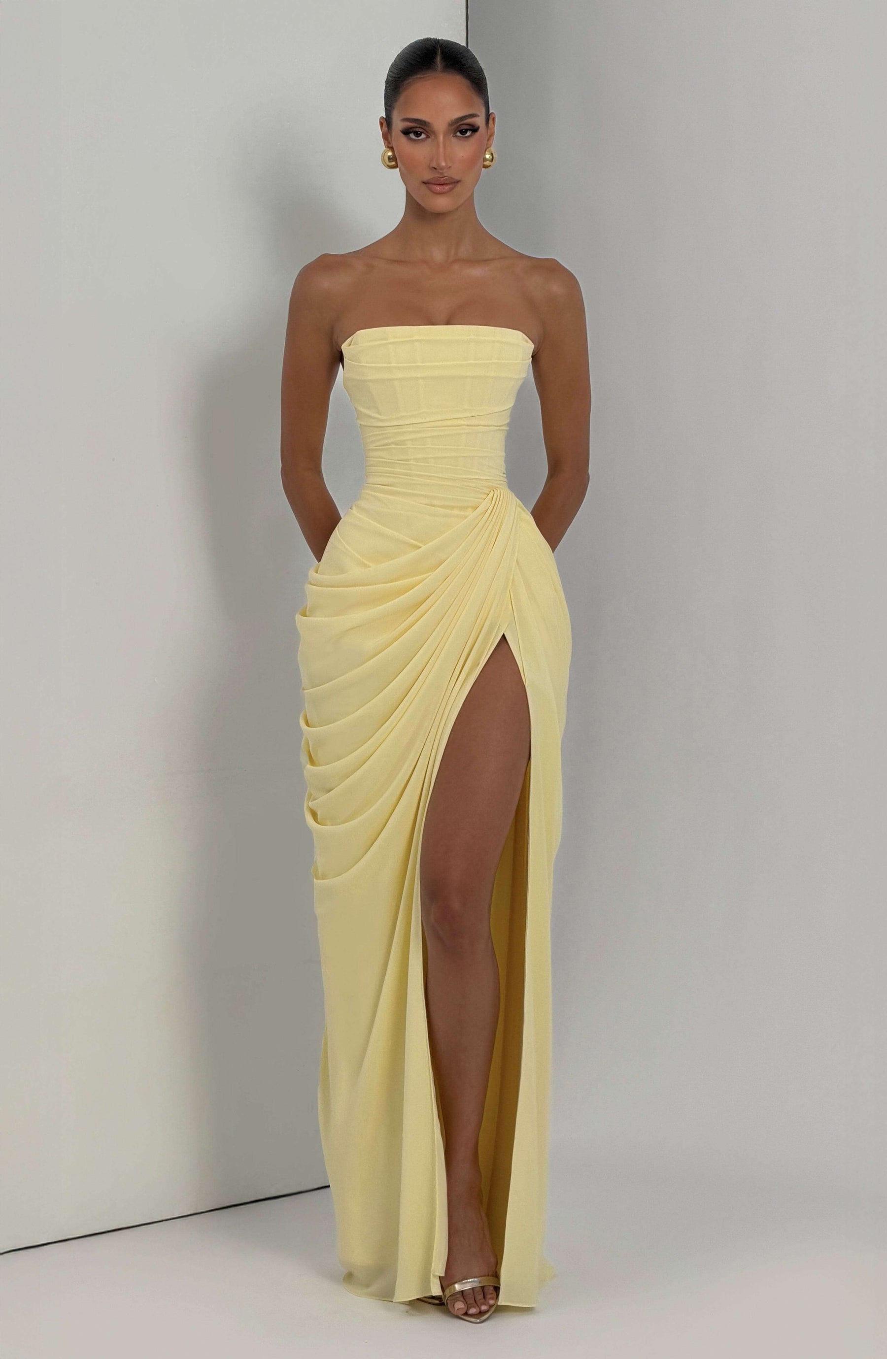 Cyra Maxi Dress - Lemon Ryvelle
