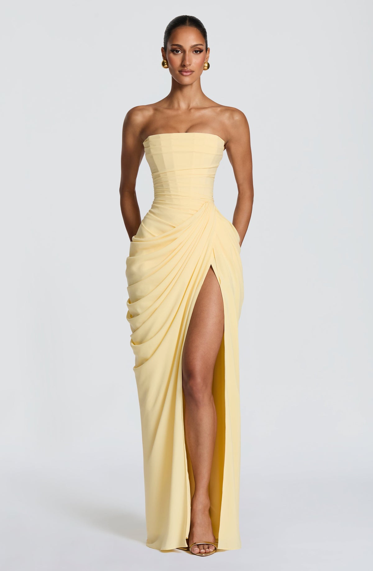 Cyra Maxi Dress - Lemon Ryvelle