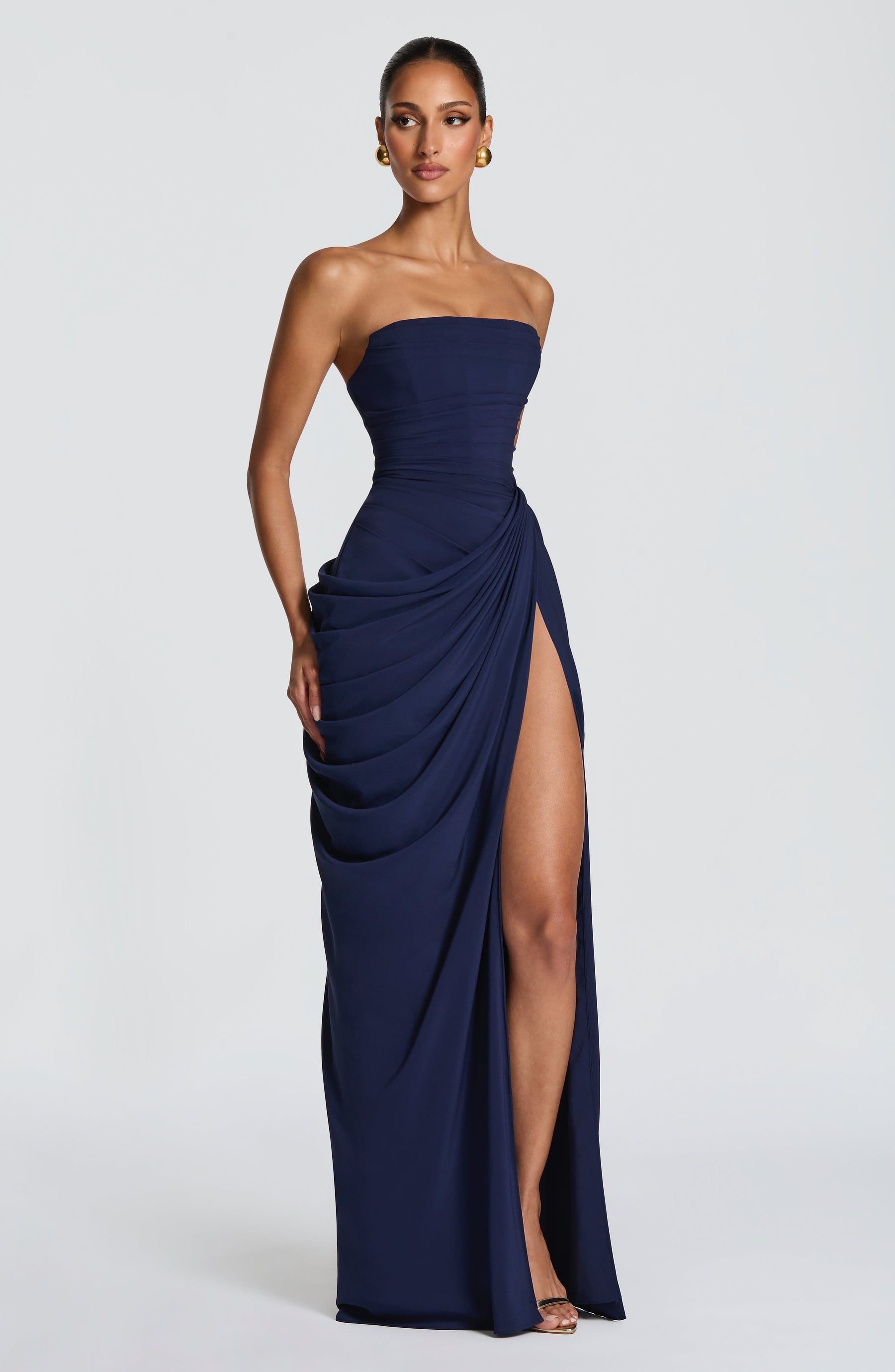 Cyra Maxi Dress - Navy Ryvelle