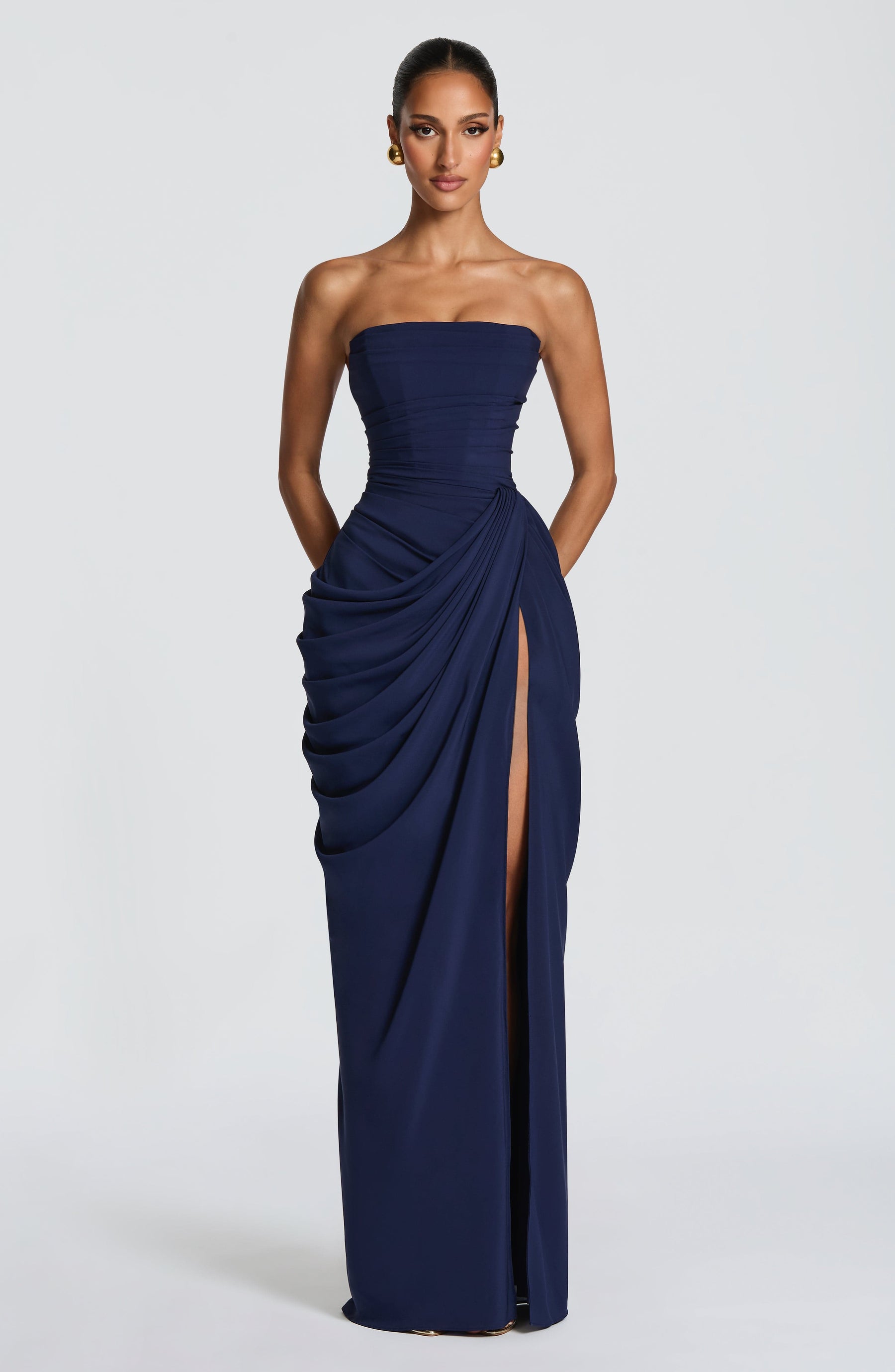 Cyra Maxi Dress - Navy Ryvelle
