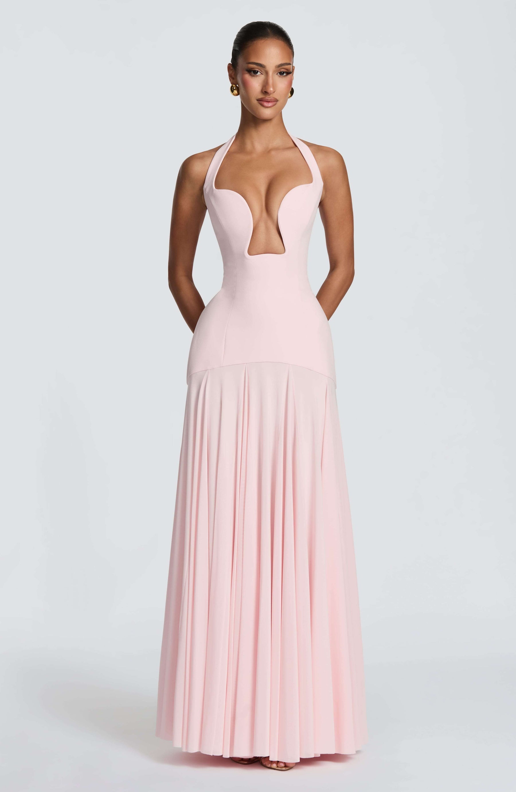 Cyrene Maxi Dress - Blush Ryvelle