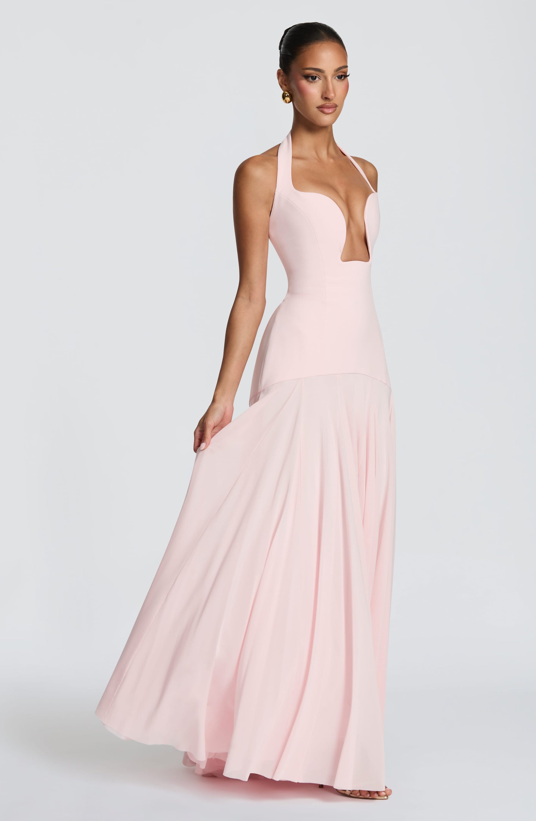 Cyrene Maxi Dress - Blush Ryvelle