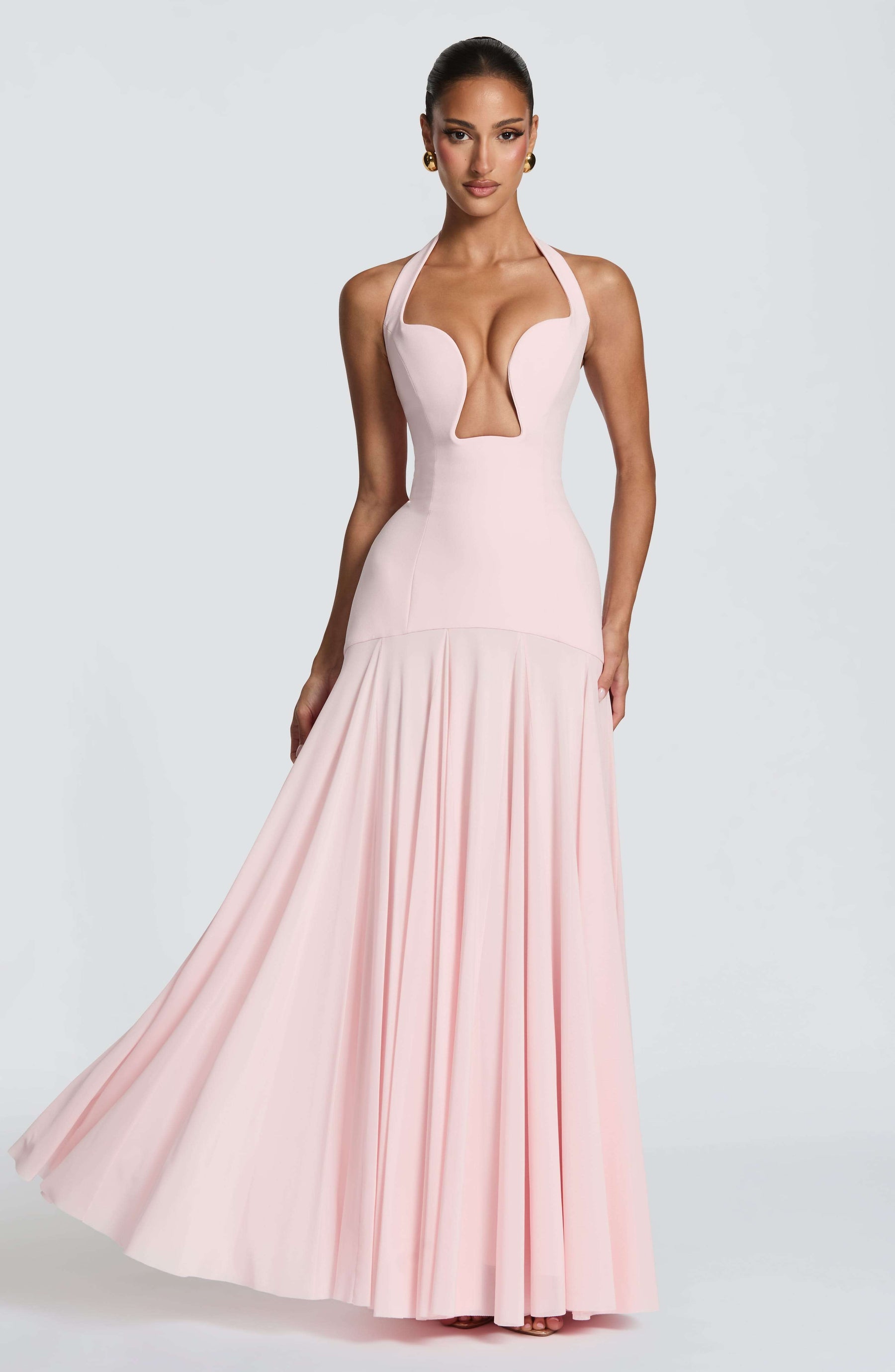 Cyrene Maxi Dress - Blush Ryvelle