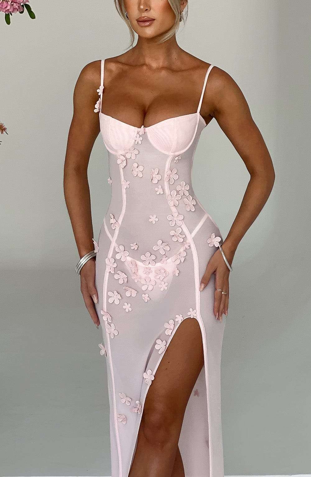 Dalary Maxi Dress - Blush Ryvelle