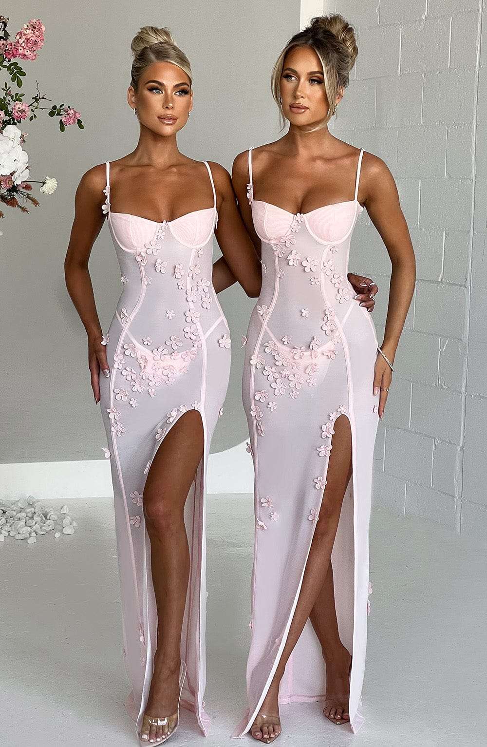 Dalary Maxi Dress - Blush Ryvelle