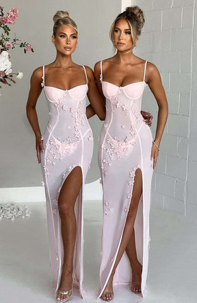 Dalary Maxi Dress - Blush Ryvelle