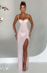 Dalary Maxi Dress - Blush Ryvelle