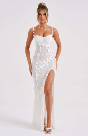 Dalary Maxi Dress - Ivory Ryvelle