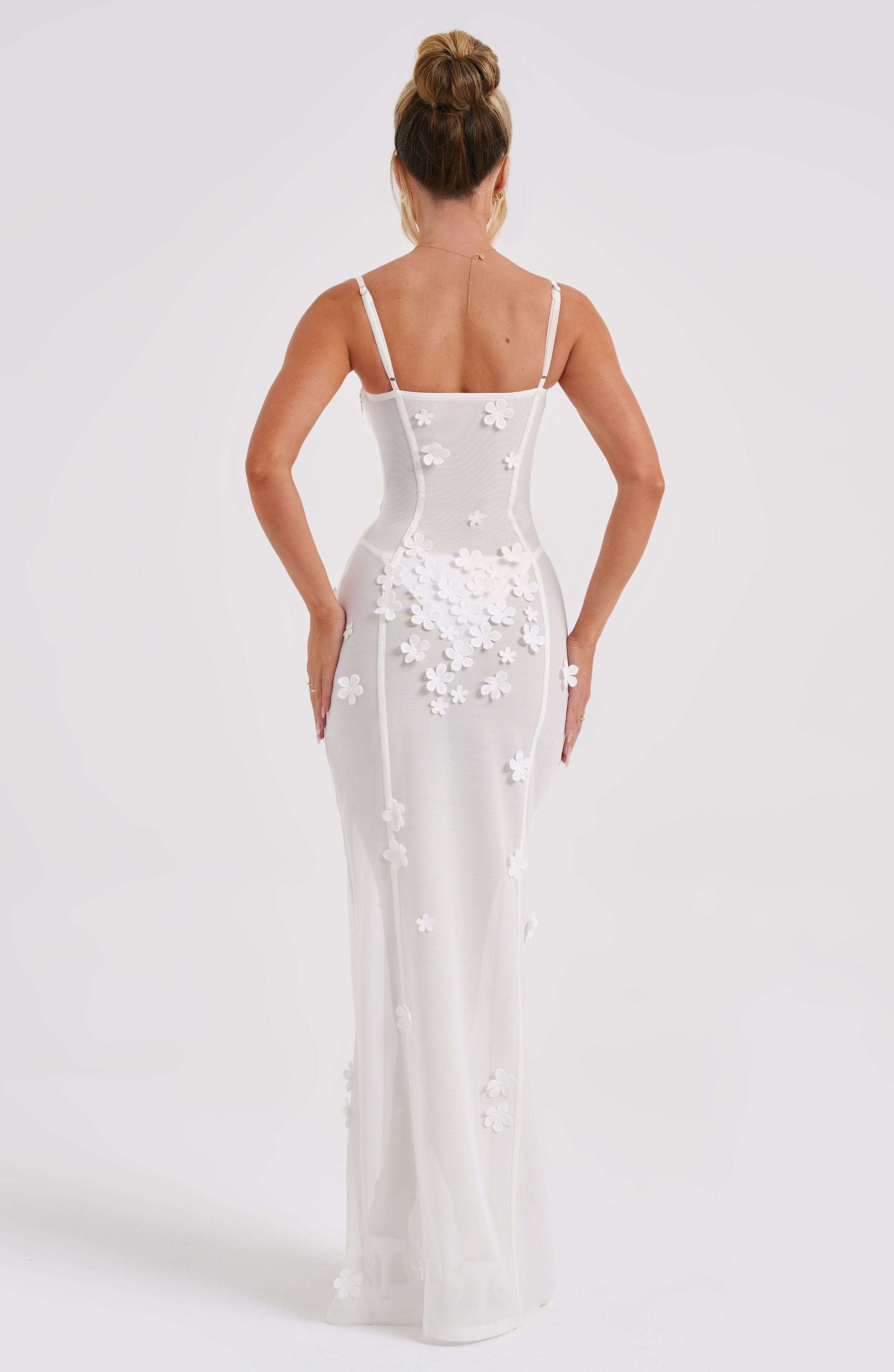 Dalary Maxi Dress - Ivory Ryvelle