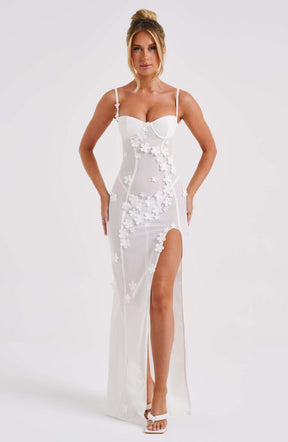 Dalary Maxi Dress - Ivory Ryvelle