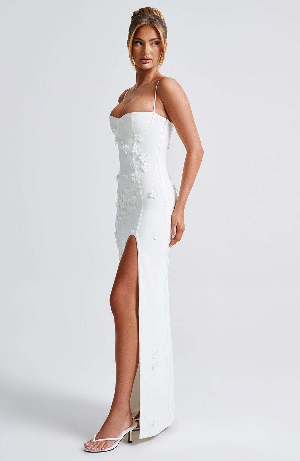 Dalary Maxi Dress - Ivory Lined Ryvelle