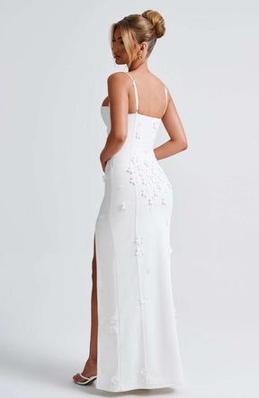 Dalary Maxi Dress - Ivory Lined Ryvelle