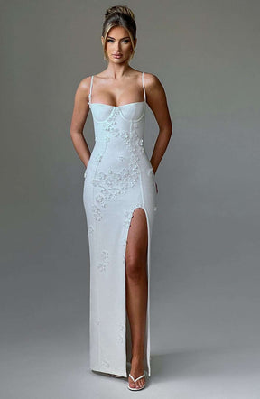 Dalary Maxi Dress - Ivory Lined Ryvelle