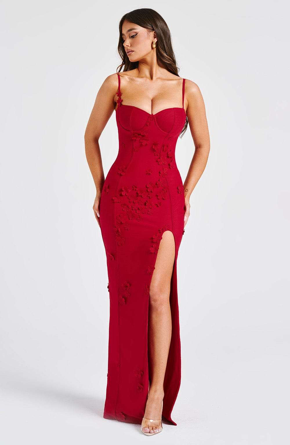 Dalary Maxi Dress - Red Lined Ryvelle