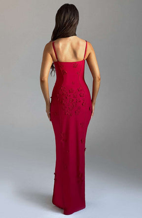 Dalary Maxi Dress - Red Lined Ryvelle