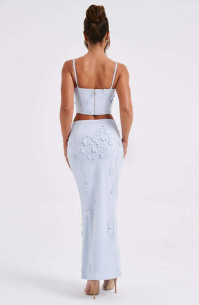 Dalary Maxi Skirt - Blue Ryvelle