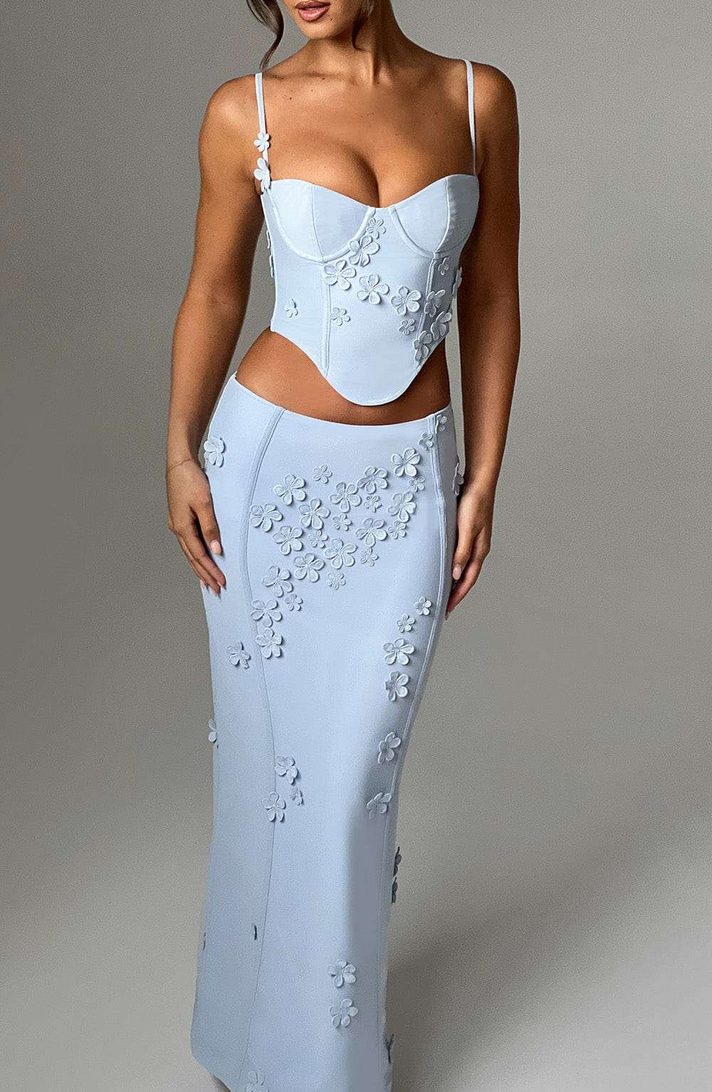Dalary Maxi Skirt - Blue Ryvelle