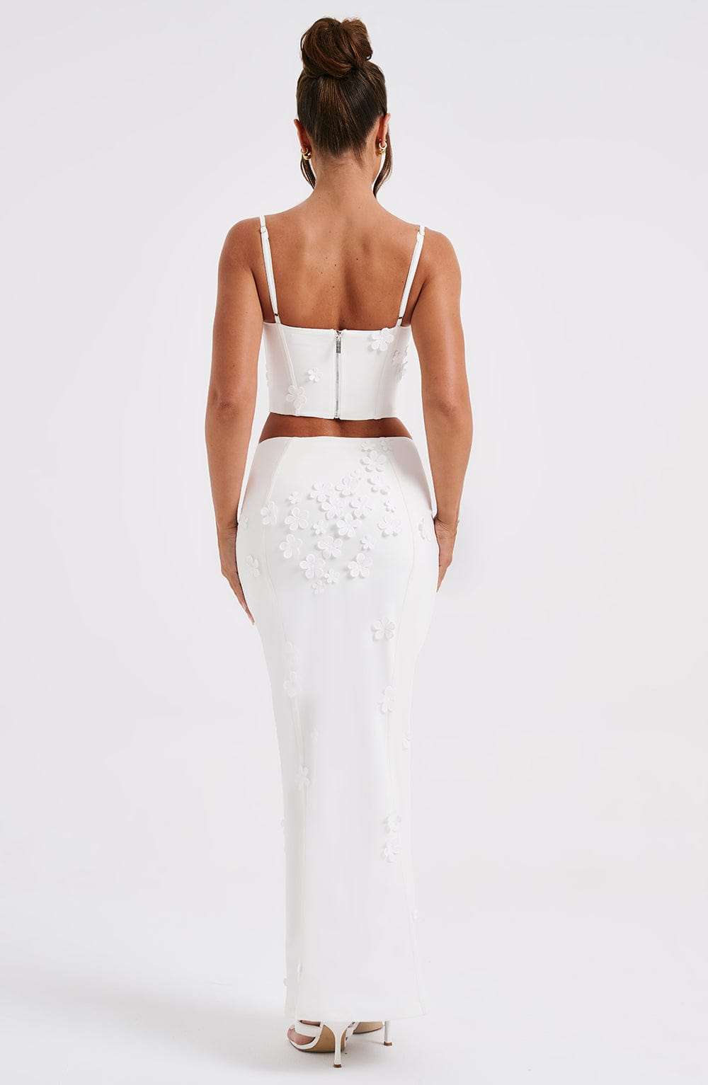 Dalary Maxi Skirt - White Ryvelle