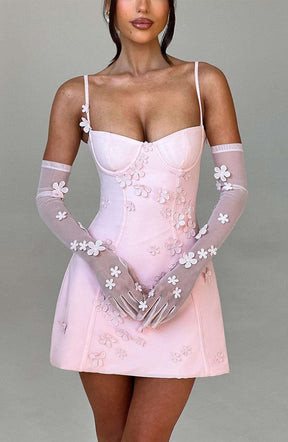 Dalary Mini Dress - Blush Ryvelle