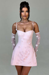 Dalary Mini Dress - Blush Ryvelle