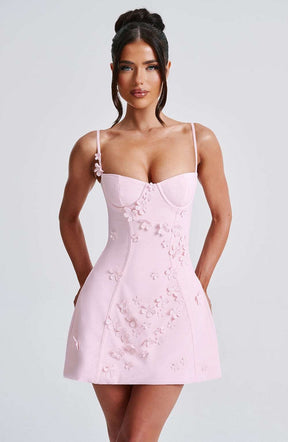 Dalary Mini Dress - Blush Ryvelle