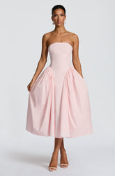 Darla Midi Dress - Blush Ryvelle
