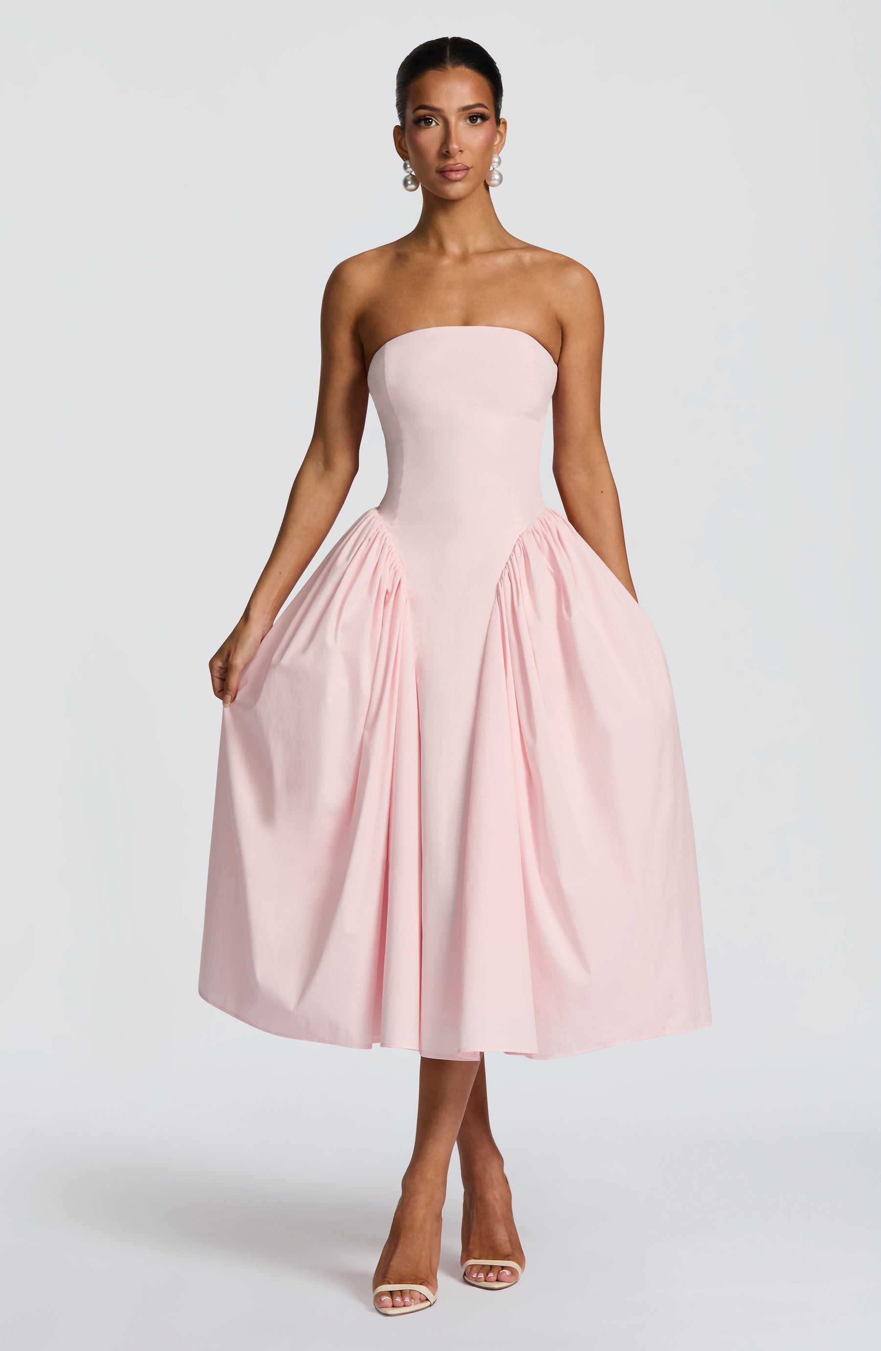Darla Midi Dress - Blush Ryvelle