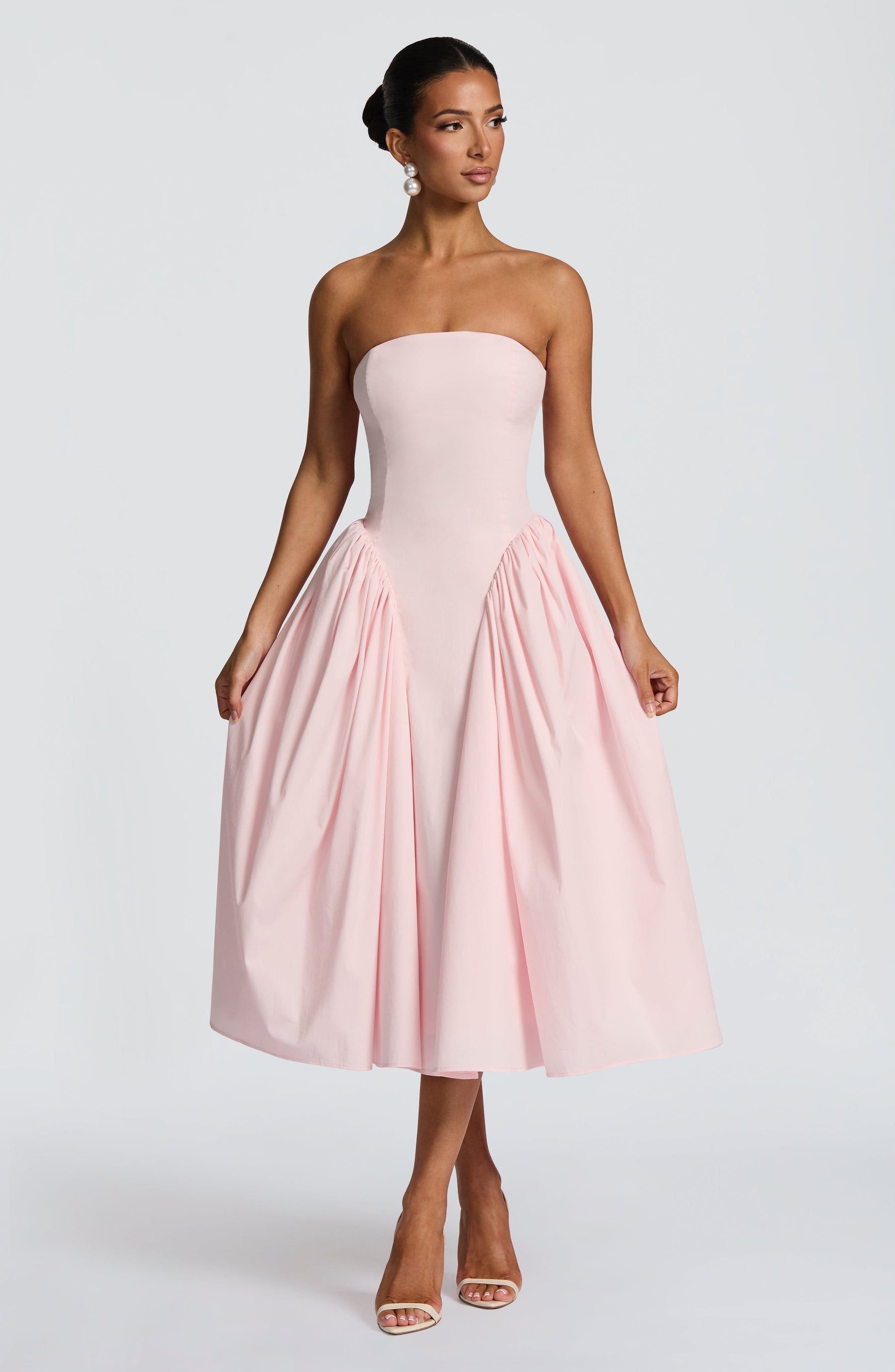 Darla Midi Dress - Blush Ryvelle