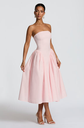 Darla Midi Dress - Blush Ryvelle