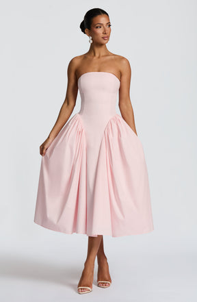 Darla Midi Dress - Blush Ryvelle