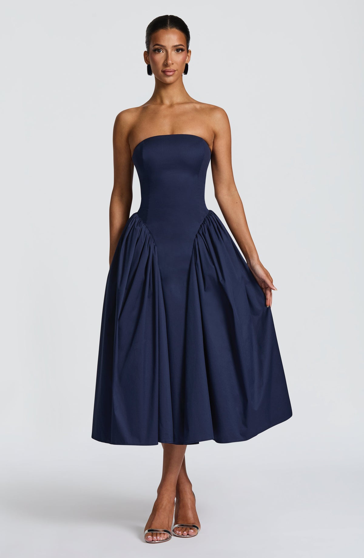 Darla Midi Dress - Navy Ryvelle