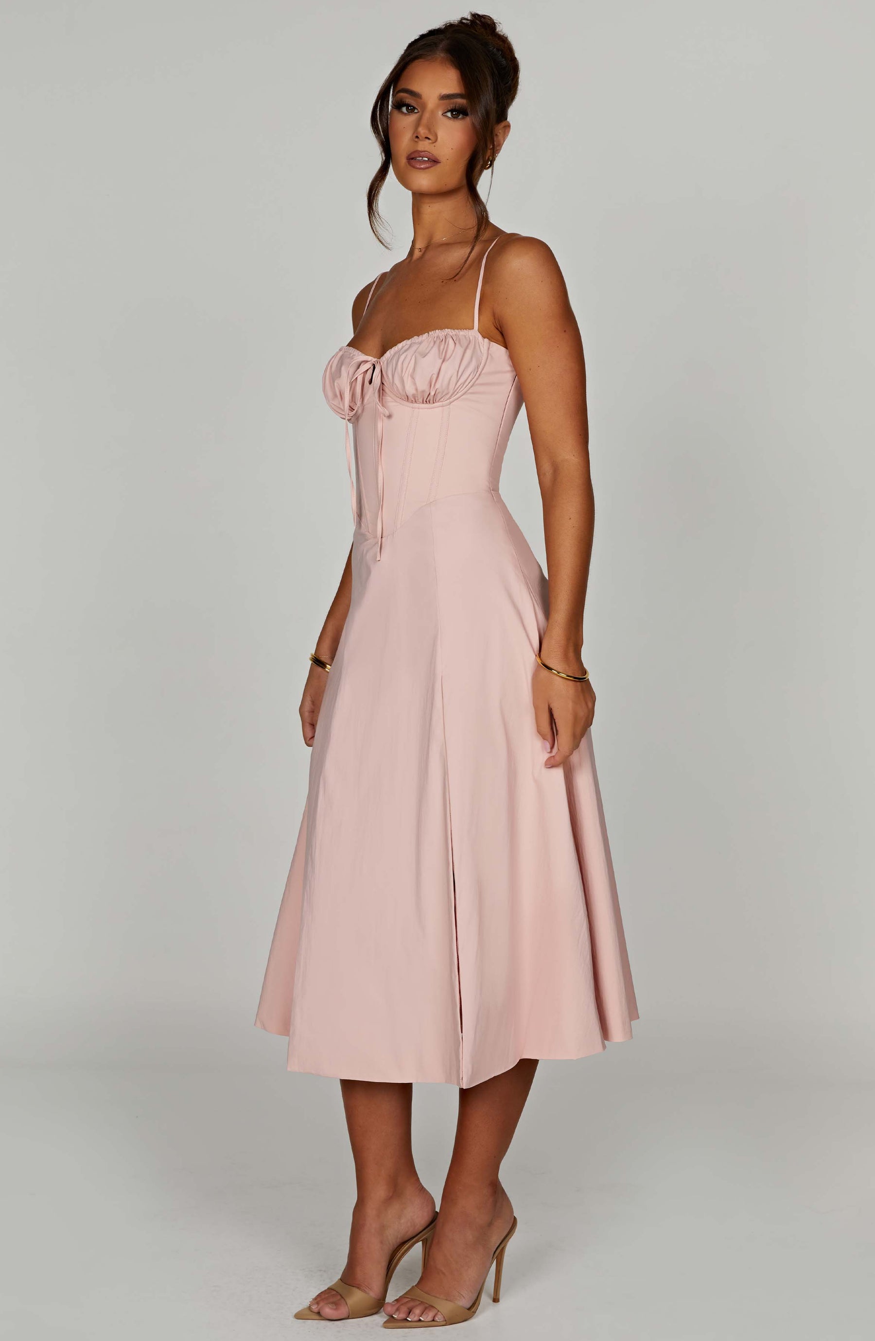 Deanna Midi Dress - Blush Ryvelle