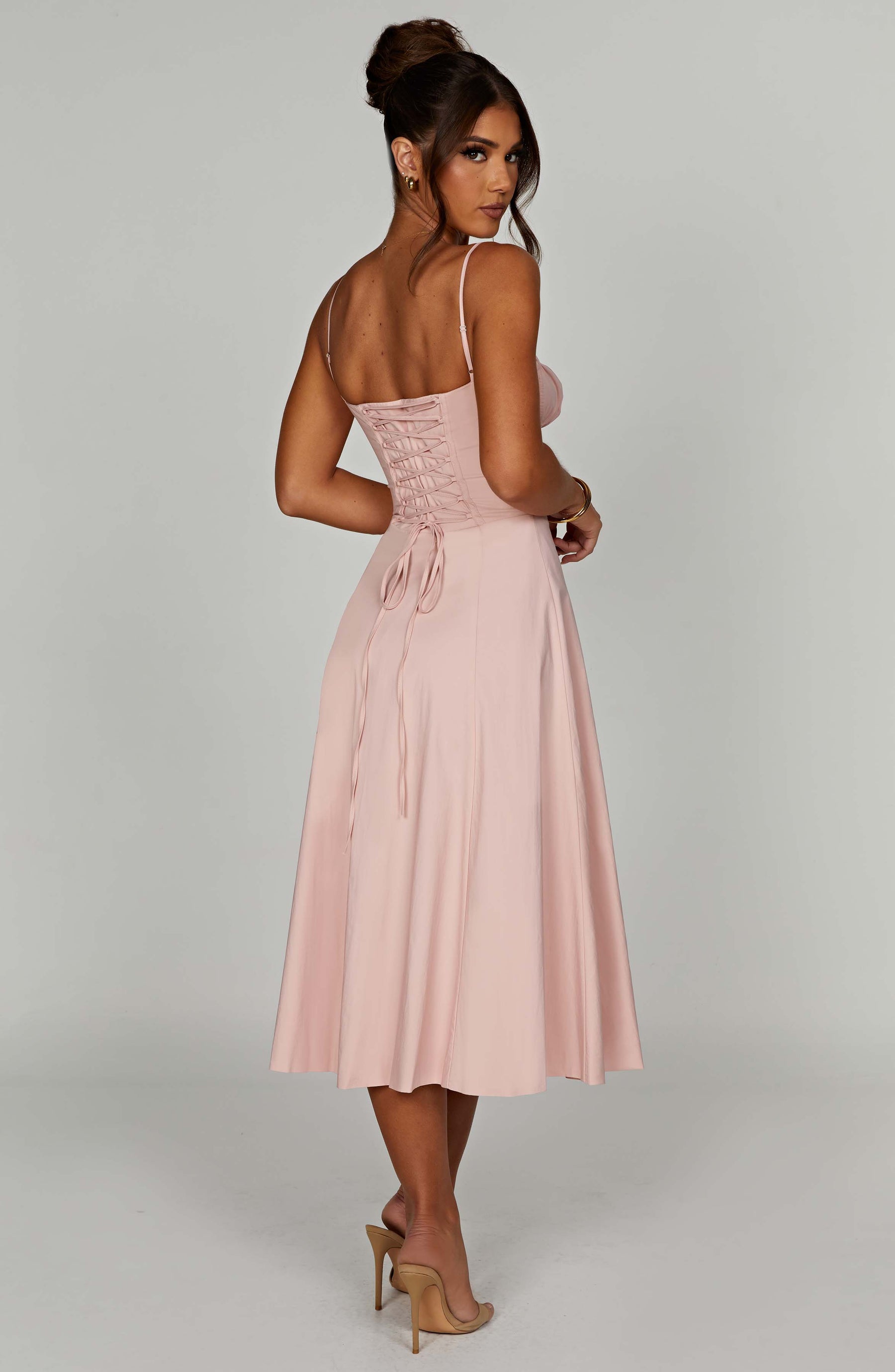 Deanna Midi Dress - Blush Ryvelle