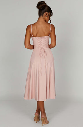 Deanna Midi Dress - Blush Ryvelle